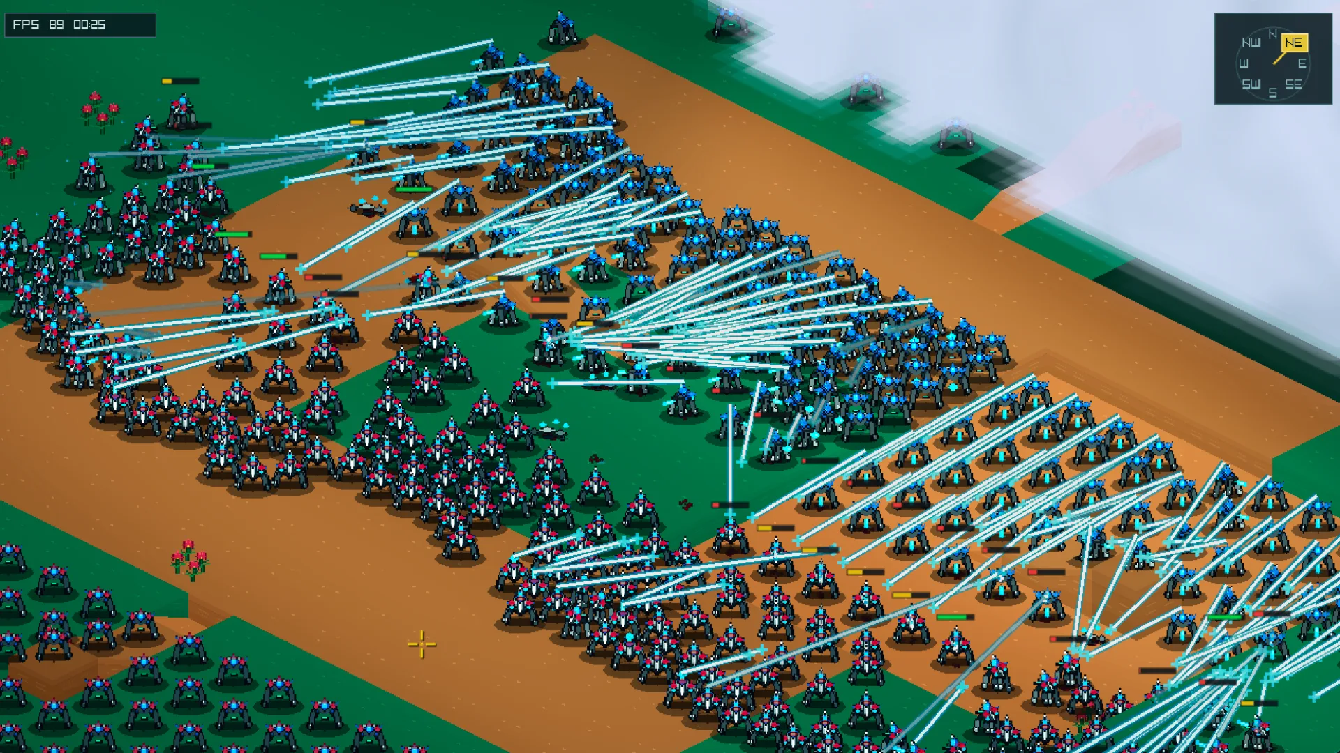 Massive armies clash across the front